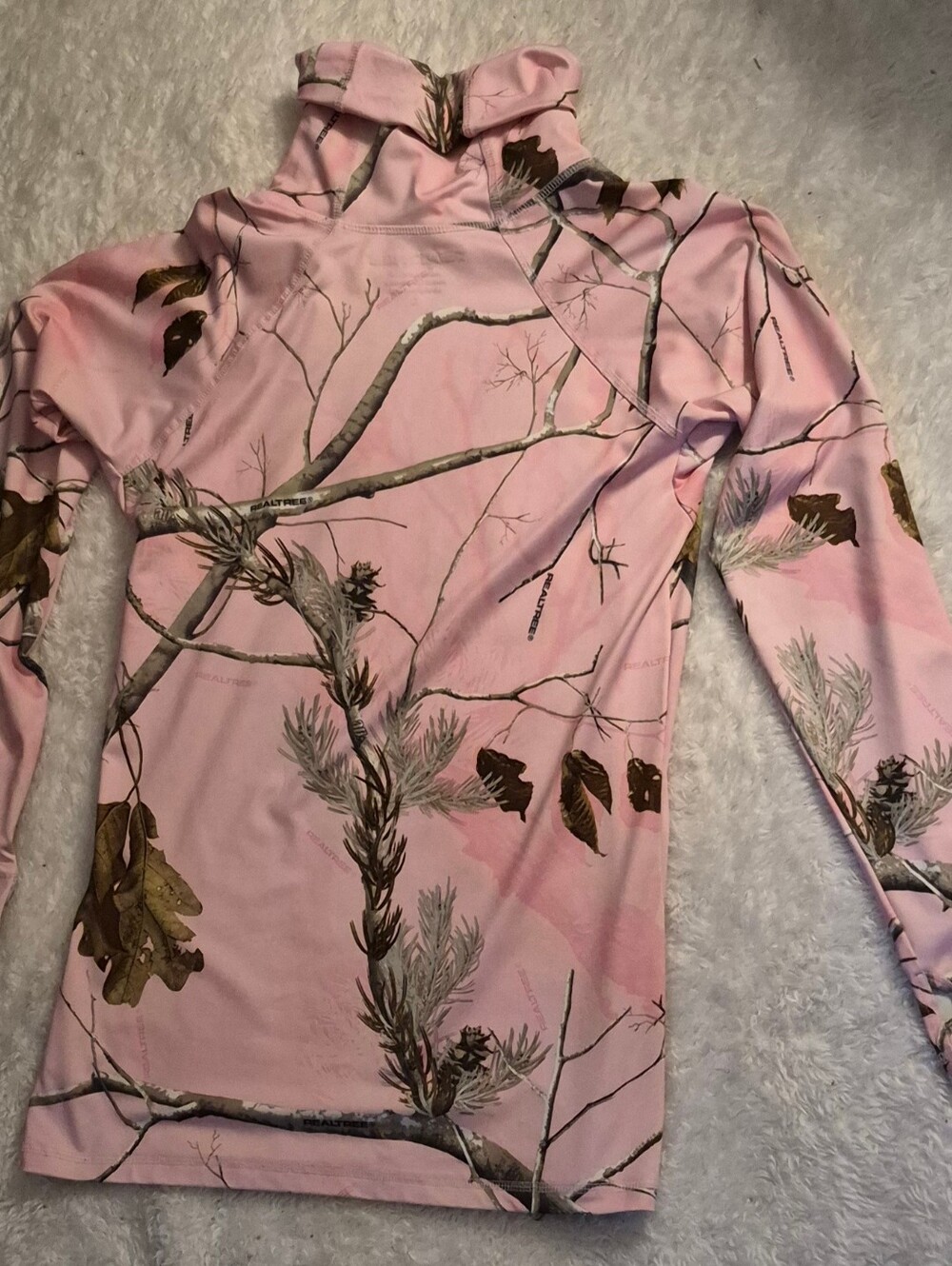 Realtree Pink Camo Hooded Performance Top